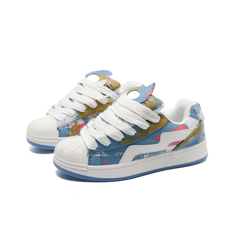KAAVER OTTO Abrasion Resistant Breathable Slip Resistant Canvas Skateboard Shoes Unisex-23