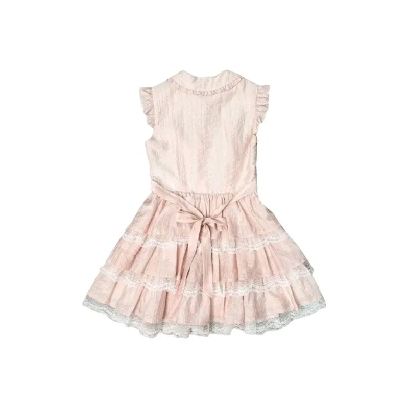 TIBINB Sleeveless Dress Women's Pink-1