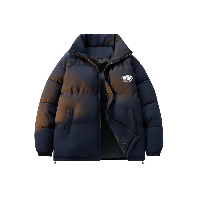 C1RCA American Minimalist Style Basic Brand Sports Logo Print Padded Puffer Jacket Unisex-6