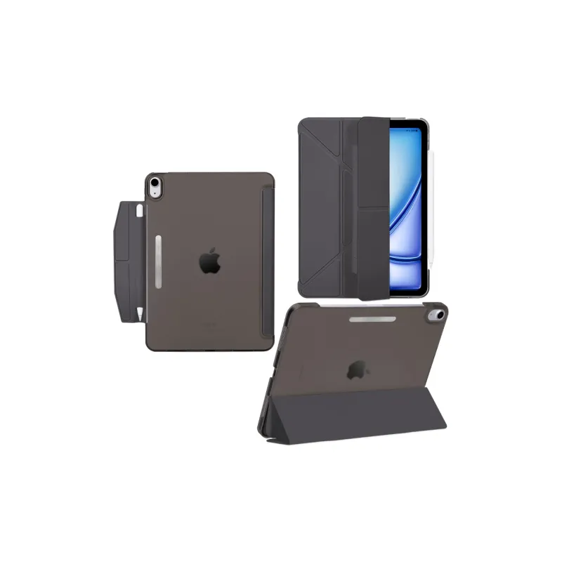 COLSMY Matte, Horizontal And Vertical Screen Triple Fold V Shaped Compatibility IPad11 Tablet Protective Cases-12