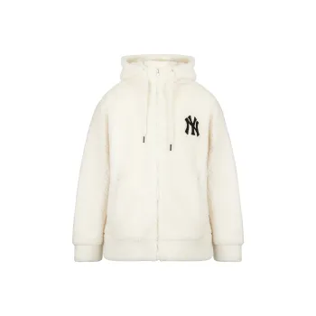 MLB New York Yankees Velvet Jackets Unisex Cream