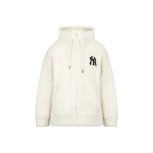 MLB New Steve Yankees Velvet Jackets Unisex Cream