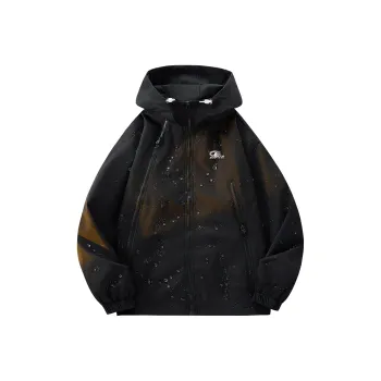 ROBINHOOD Waterproof And Windproof To Keep Warm Windbreaker Jacket Unisex Black