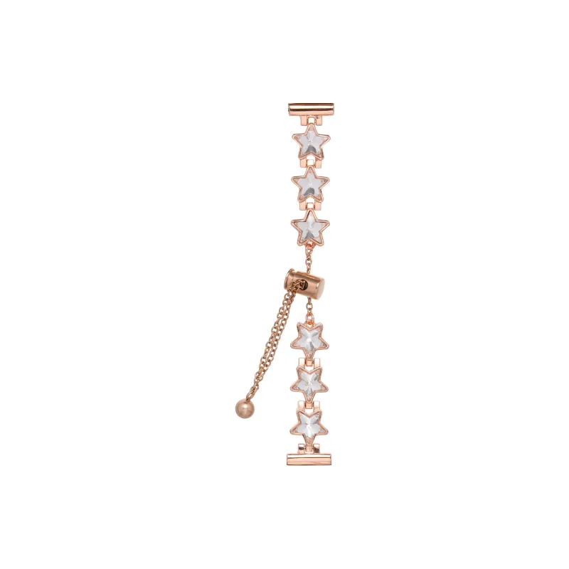 Biaodaige Stars Rhinestone Embellished Watch Band Huawei Compatibility Metal-8