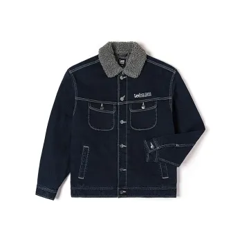 Lee Puffer Jackets Men Dark Blue