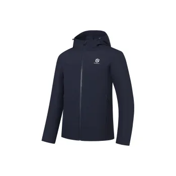 QIAODAN Mountain God Series Trench Coat Men's Nova Blue