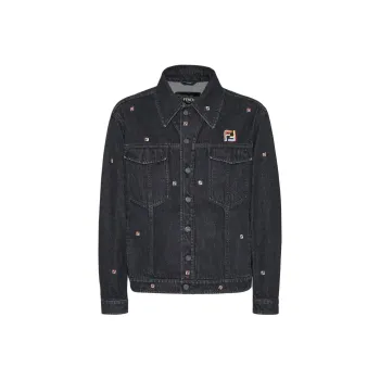 FENDI SS25 Denim Jacket Men's Gray