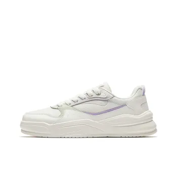Anta Rubber Bullet Breathable Height Increase Low Top Skateboard Shoes Women's White