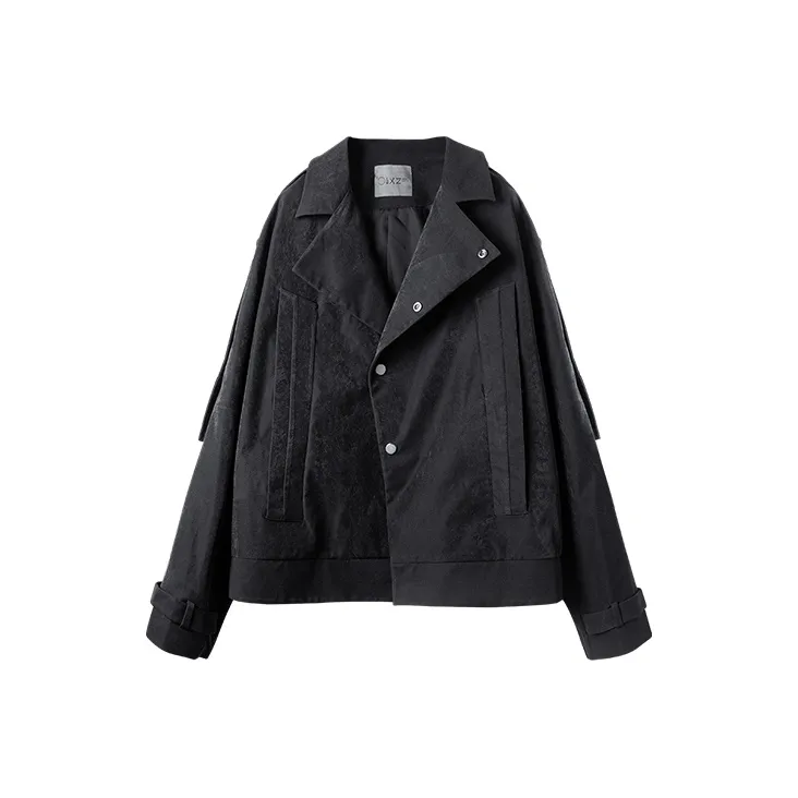HUANXIANGZHE Jacket Unisex Black-0