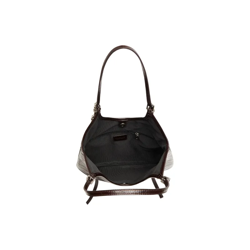 Staccato Cow Leather Tote Handbag Tubas Women's Multicolor-3