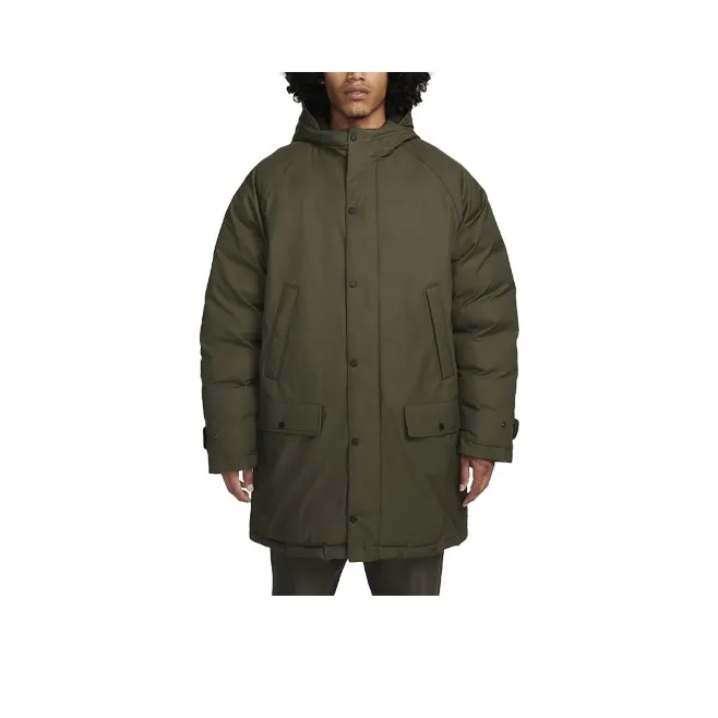 Nike Puffer Jackets Men Khaki Green-0