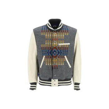 JUNYA WATANABE Pendleton Varsity Button-Up Jacket