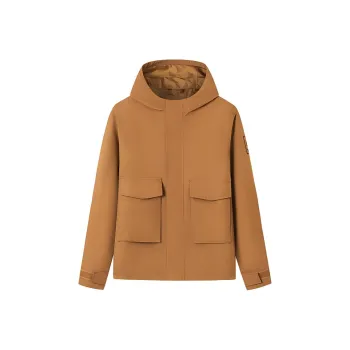 Timberland Water Resistant Windproof Breathable Wear Resistant Warm Windbreaker Jacket Men's Dark Wheat