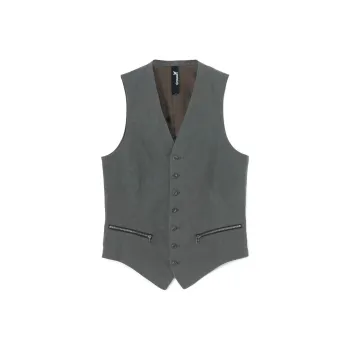 Yohji Yamamoto Ground Y FW24 Vest Unisex Khaki