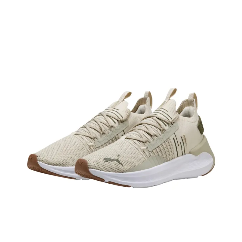 PUMA SOFTRIDE Symmetry Fuzion Anti Slip Wear Resistant Low Top Casual Running Shoes Men's Khaki-2