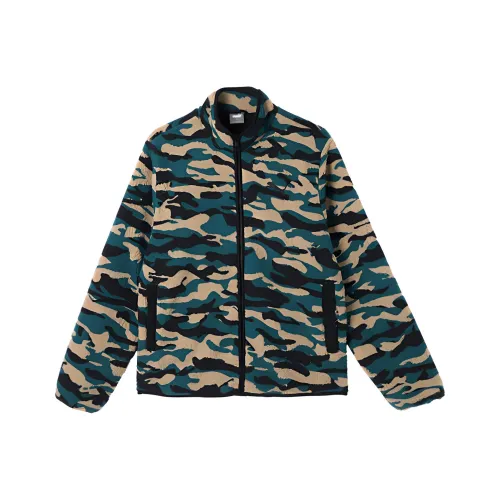 PUMA CAMOAOP SHERPA Velvet feel Coat Men's Black Camouflage