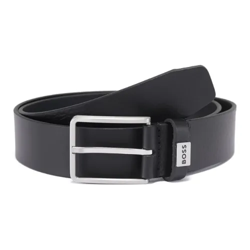 HUGO BOSS Leather Logo Keeper Belt