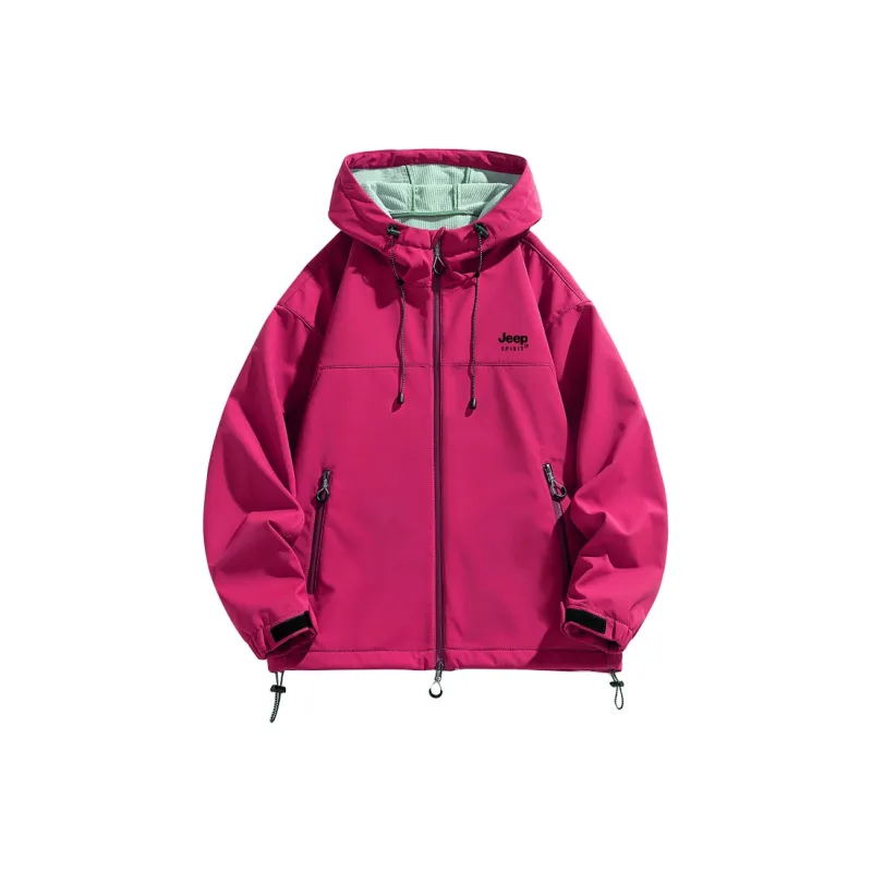 JEEP SPIRIT Urban Living/Travel/Commuting Waterproof And Windproof Windbreaker Jacket Unisex-0