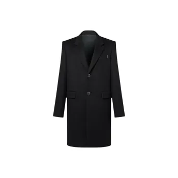 LOUIS VUITTON Single Breasted Tailored Cashmere Coat