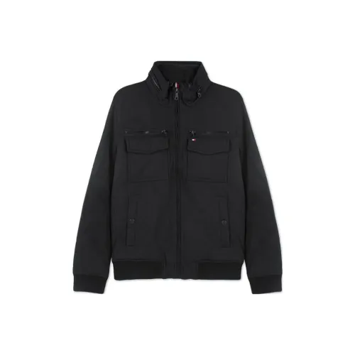 Tommy Hilfiger Puffer Jackets Men Black