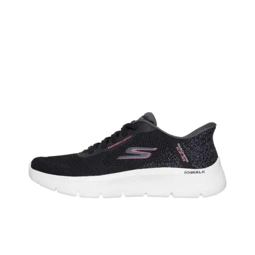 Skechers Go Walk Fle Low Top Casual Shoes Women's Black