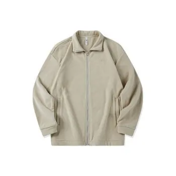 QIAODAN Velvet Jackets Unisex Nut