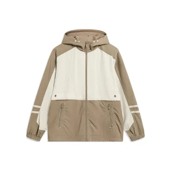 LiNing Sports Trend Series Jacket Men's Dusty Khaki Light Chestnut