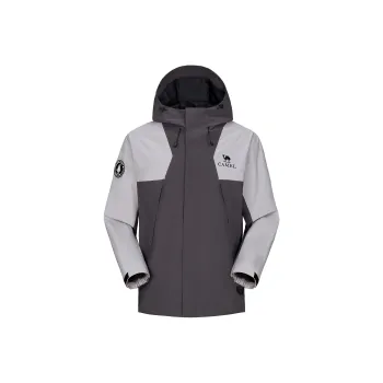 QIE Outdoor Multicolor Waterproof Windproof Abrasion Resistant Adjustable Hooded Single Layer Windbreaker Jacket Unisex