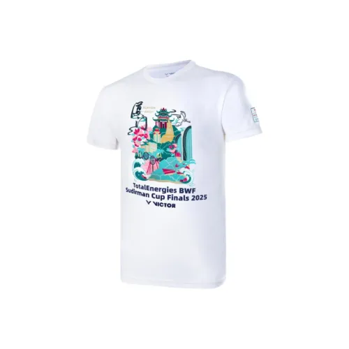 VICTOR Sudan Cup Collection T Shirt Unisex White