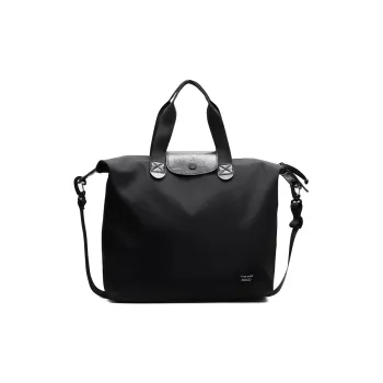 Wenpercy Fabric One Shoulder Handbag, Travel Bag Unisex Black/Burgundy