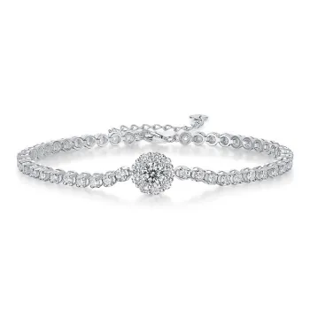 Syrup S925 Silver Moissanite Bracelets Women's