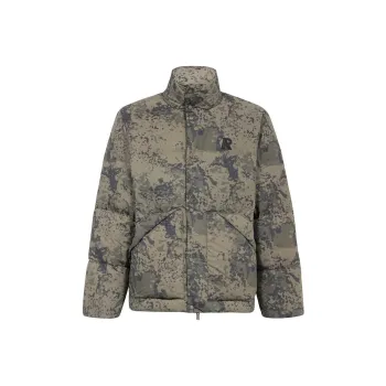 REPRESENT Camouflage Printed High Neck Puffer Jacket