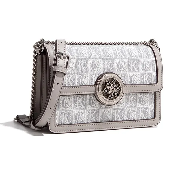 CLEVER& KETCH PU Small Square Bag, Crossbody Bag, Shoulder Bag Women's Gray-1
