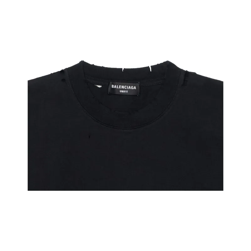 Balenciaga SS23 T Shirt Regular Fit Unisex Black-4