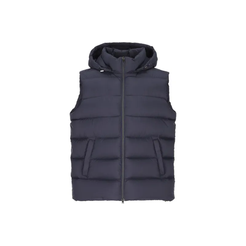 HERNO Hooded Zip Up Vest-0