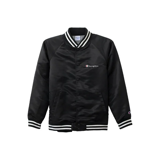 Champion Baseball Jacket Men's Black-0