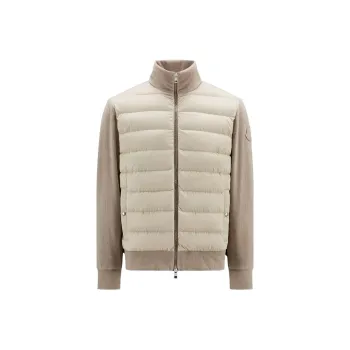 Moncler Padded Corduroy Collection Down Jacket Men's Beige