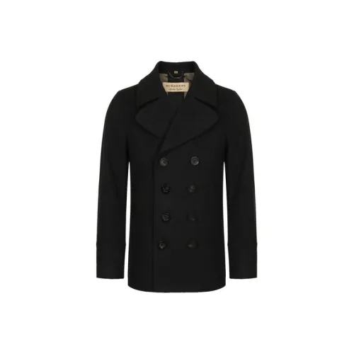 Burberry Coats Men's Blue Black