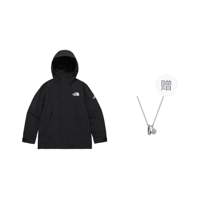 THE NORTH FACE Outdoor Hiking Hiking Windproof UV Protection Warm Cold-Resistant Windbreaker Jacket Unisex Black-0