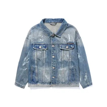 SANTASTIC Denim Jacket Men's Washed Color