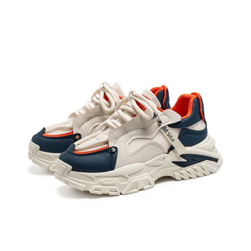 HACKBUTEER Low Top Chunky Sneakers Men's Box Included-3