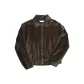 Emerald Distressed Velour Jacket