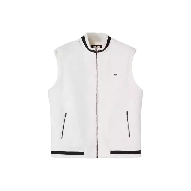 KARL LAGERFELD FW24 Vest Men's Ecru-0