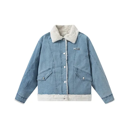 ICONS Lab Jackets & Coats Unisex Denim Blue