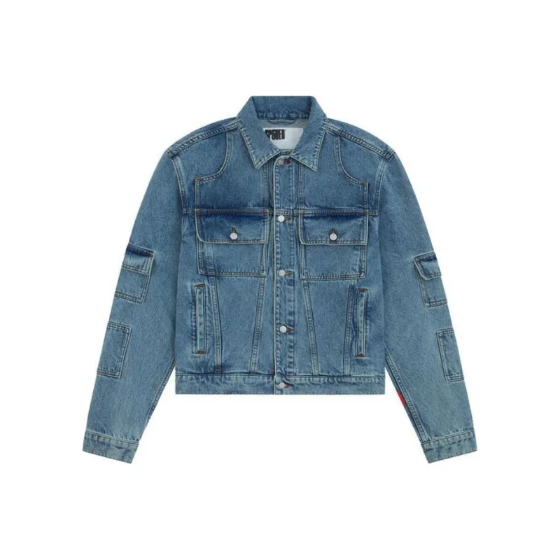 Sp5der Denim V3 Truck Jacket-0