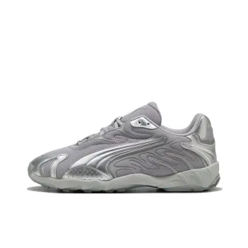 PUMA Inhale Anti Slip Wear Resistant Low Top Casual Running Shoes Unisex Silver Gray