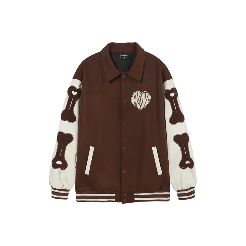 ALL NIGHT DAYS Baseball Jacket Fall Unisex-12