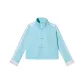 Women's Cropped Mint Blue
