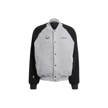 Adidas Originals Mickey Mouse Co brand SS24 Velvet feel Coat Men's Gray