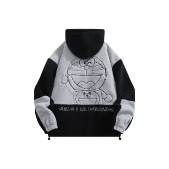 DoraemonA Velvet feel Coat Unisex White